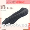 PlusSize Women Shoe with FLAT Sole- PS-8859-10 - BLACK Colour Plus Size Shoes