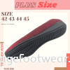 PlusSize Women Shoe with FLAT Sole- PS-8859-5 - MAROON Colour Plus Size Shoes