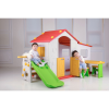 29019 Big Playhouse With Slide Play House  Playground Indoor 