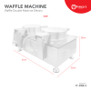 Waffle Double Machine Electric Stainless Steel Machine Waffle Machine