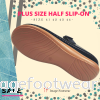 JJ MASTINI Plus Size Comfort Slipper -PS 51-50081- BLACK Colour Plus Size Shoes