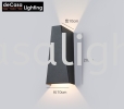 Led Updown Effect Wall Light - Modern (Black / White) Contemporary Wall Light  WALL LIGHT