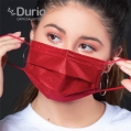 Durio 545 Trendish 4 Ply Surgical Face Mask- Maroon Red