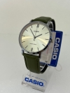 CASIO MTP-VT01L-3B  ANALOG MEN BLUE LEATHER STRAP WATCH  ANALOG CASIO