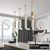 Designer Pendant Light Droplight - Gold L600mm Designer Pendant Light PENDANT LIGHT