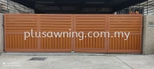 FOLDING GATE MIX ALUMINIUM @TAMAN LAGENDA MAS, BATU 9, CHERAS, KUALA LUMPUR  Gate