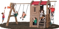 XPA001 Country Home Double Deck Swings & Slide Slide / Swing  Playground Indoor 