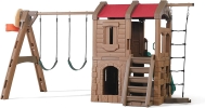 XPA001 Country Home Double Deck Swings & Slide Slide / Swing  Playground Indoor 