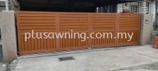 FOLDING GATE MIX ALUMINIUM @TAMAN LAGENDA MAS, BATU 9, CHERAS, KUALA LUMPUR  Gate