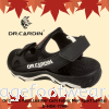 Dr Cardin Faux Leather Cum Fabric Men Sport Sandal D-HOK-7790- BLACK Colour Men Sandals & Slippers
