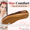 Plus Size 2inch Comfort Slippers -PS-291-2(B)- MAROON Colour Plus Size Shoes