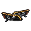 Accord `08-`12 Head Lamp Crystal Projector W/DRL Accord 2008-2012 Honda