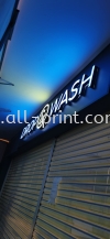 Drop & Wash - Aluminium Box Up led Frontlit  Aluminium 3D Box Up Led Front Lit Signboard