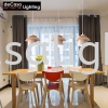 Minimalist Wooden Pendant Light (3019-3) Retro Loft Design Pendant Light PENDANT LIGHT