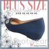 PlusSize Women 2 inch Wedges Shoes- PS-2188-5 BLUE Colour Plus Size Shoes