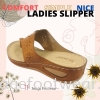 Comfort Ladies Flat Slippers -PS-291-5 -TAN Colour  Ladies Slippers & Sandals