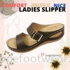 Comfort Ladies Flat Slippers -PS-291-6 BROWN Colour  Ladies Slippers & Sandals