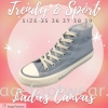 Ladies High-Cut Canvas Sports CV-8125- PINK Colour Ladies Sport Shoes