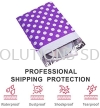 New Purple Circle Dots Poly Padded Envelopes Boutique Shipping Bags Bubble Mailers Packaging