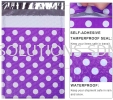 New Purple Circle Dots Poly Padded Envelopes Boutique Shipping Bags Bubble Mailers Packaging