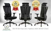 Ergonomic Office Chair 033-3D-BLK (10 years warranty) Ergonomic Office Chair