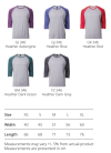 6755 Adult 3/4 Sleeve Raglan Tee (160gsm) Round Neck Shirt Uniform & Caps