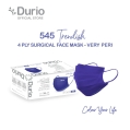 Durio 545 Trendish 4 Ply Surgical Face Mask- Very Peri