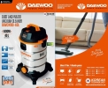 DAEWOO 40Litre Wet & Dry vacuum cleaner 1400Watt with Blower Function DAVCW90-40L - Korea Technology ID33648 Daewoo Cleaning ( Branded )