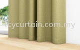 Logic 17 Moss Textured Curtain Curtain