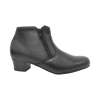 LADIES ANKLE CUT DUAL ZIPPER POLICE BOOT (MM 6448-BK) (AAP.X) Ladies Court Shoes Ladies Shoes