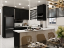 THE CLOVE, BAYAN LEPAS KITCHEN CABINET -MELAMINE DOOR  KITCHEN CABINET 