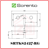 SORENTO Sink Double Bowl SRTKS2427-RG SORENTO DOUBLE BOWL SINK KITCHEN SINK KITCHEN APPLIANCES