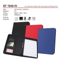 SF 1940-IV PU Seminar Folder with Calculator & Writing Pad