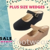 PlusSize Women 2.5 inch Wedges- PS-999-16(B)- APRICOT Colour Plus Size Shoes