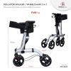 Fresco Rollator Walker with Seat and Backrest Commode / Transfer Chair Wheelchair - Fresco Bike