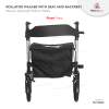 Fresco Rollator Walker with Seat and Backrest Commode / Transfer Chair Wheelchair - Fresco Bike