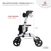 Fresco Rollator Walker with Seat and Backrest Commode / Transfer Chair Wheelchair - Fresco Bike
