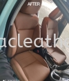 HONDA CITY SEAT REPLACE LEATHER & DOOR PANEL WRAPPING Car Leather Seat