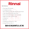 RINNAI 60CM/70LT Built-In Oven RO-E6206XA-EM RINNAI BUILT IN OVEN BUILT-IN OVEN KITCHEN APPLIANCES