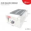 FRESCO KUE BALOK MACHINE ELECTRIC SINGLE Waffle Machine