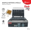 Waffle Hotdog Electric Machine 6 Rolls FR-119 Waffle Machine