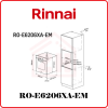 RINNAI 60CM/70LT Built-In Oven RO-E6206XA-EM RINNAI BUILT IN OVEN BUILT-IN OVEN KITCHEN APPLIANCES