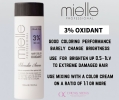 MIELLE PROFESSIONAL OXIDANT 1.5% 3% 6% 9% (FOR SALOON USE ONLY) MIELLE OXIDIZING AGENT (PEROXIDE) MIELLE