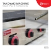 Takoyaki Machine Gas 3 Plate Big Holes 45mm Machine Takoyaki Machine