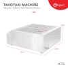 Fresco Takoyaki Electric Machine FR-1136 ,2 plate 18 hole 45mm hole Takoyaki Machine