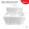 Deep Fryer Gas Double Tank Deep Fryer