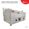 Gas Griddle with Deep Fryer 2 in 1 Machine Commercial Stainless Steel Deep Fryer