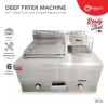 Gas Griddle with Deep Fryer 2 in 1 Machine Commercial Stainless Steel Deep Fryer