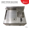 Gas Griddle with Deep Fryer 2 in 1 Machine Commercial Stainless Steel Deep Fryer