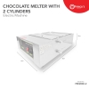 Chocolate Melter Machine with 2 cylinders Warmer